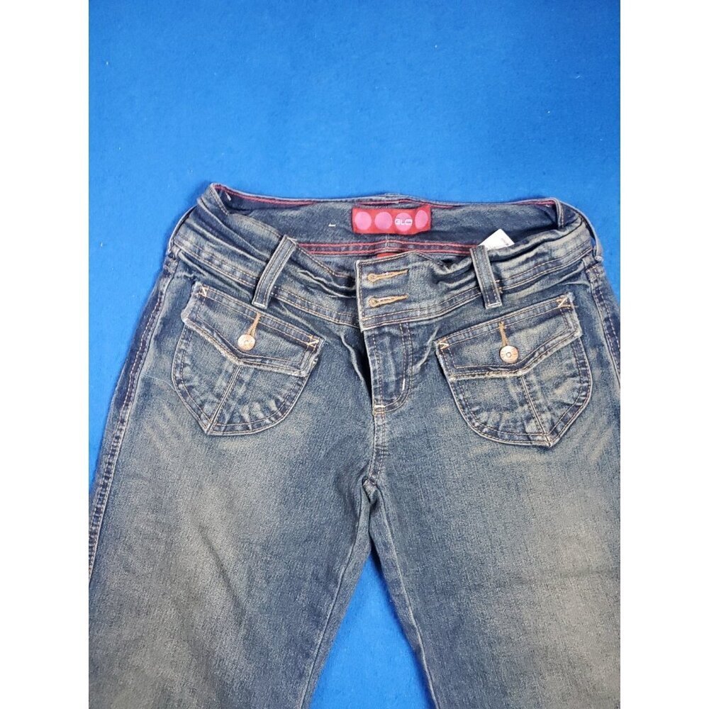 Vintage GLO Jeans Size 3 Juniors Capri Classic Quality Denim Cuffed Retro - Picture 16 of 16